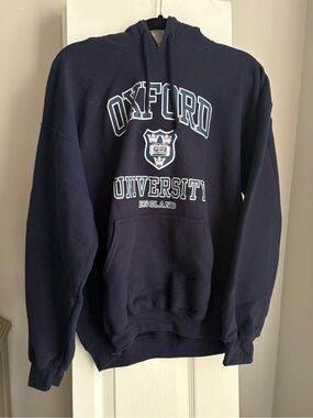 Gildan Oxford University Navy Blue Pullover Hoodie